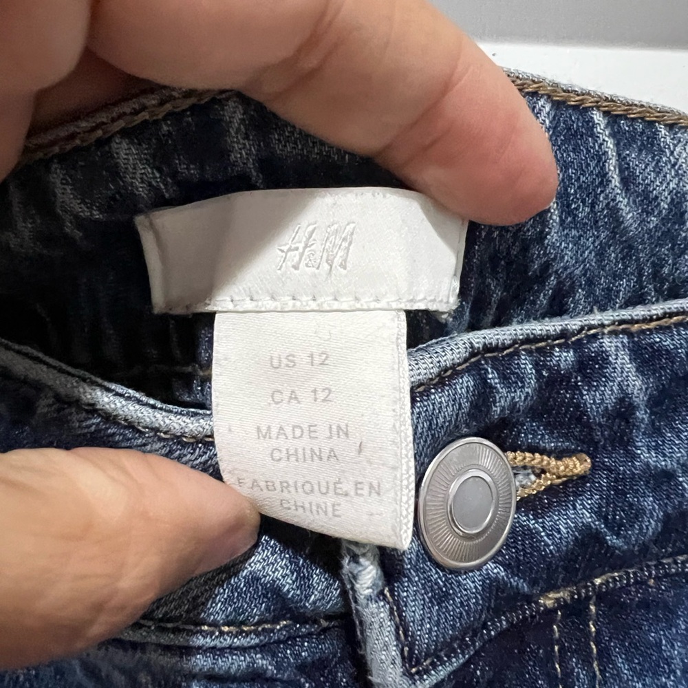 🛍️ H&M Dark Blue Denim Pants